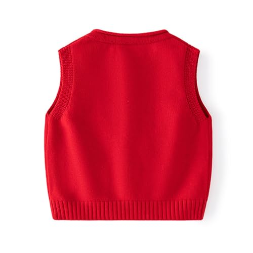 Image of Cute Cartoon Rabbit Baby Girls Toddler Vest Warm Sleeveless Jacket Knitted Spring Winter Kids Waistcoat Easter Bunny Style