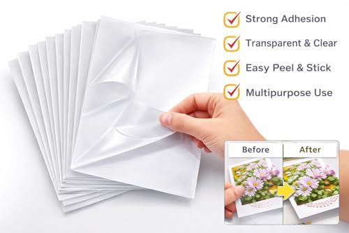 Image of CRAFT WORLD Transparent Tape Double Sided Tape Heavy Duty for Wall, Strong Adhesive Transparent Sticker Paper A4 Clear Multipurpose Mounting Tape for Home, Office & Car Without (5 pic)