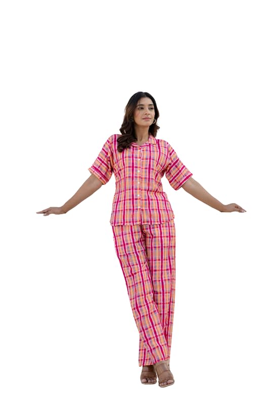 GulaboSitabo Candy checks Printed Co-ord Set GulaboSitabo Candy checks Printed Co-ord Set