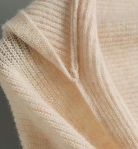 Women's 3-in-1 Knitted Hooded Shawl Faux Cashmere Winter Scarf Hat Neck Warmer Oversized Warm Sweater Wrap 2025 Accessory3