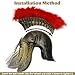 Servllcell Medieval Roman Knight Helmet,Plastic Greek Spartan Gladiator Helmet Medieval Costume Accessories,Halloween Hat