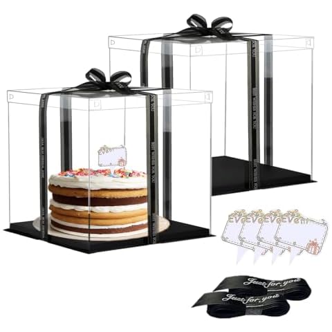 Vebetter Boîtes à Gâteaux Transparentes Cover
