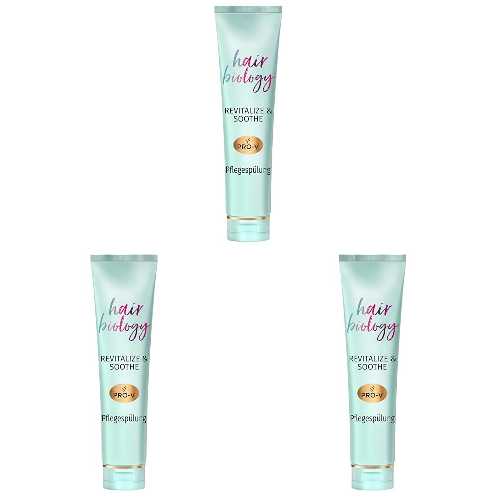 Hair Biology Pflegespülung, Meno Balance Revitalize & Soothe, 160ml, mit Pro-V, Vitamin B3 und weißem Tee, für dünner werdendes Haar und trockene Kopfhaut, Menopause, Wechseljahre, Haarpflege