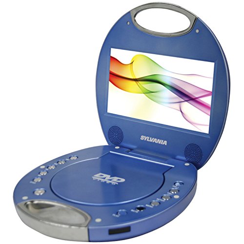 Exclusive Discount 60% Price Sylvania SDVD7046-Blue 7-Inch Portable DVD Player with Integrated Handle, Blue