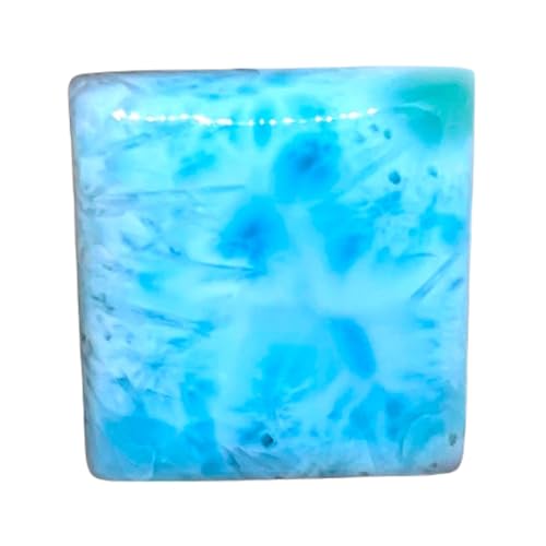Larimar naturel cabochon rectangulaire stable pour réparer et sertir vos bijoux