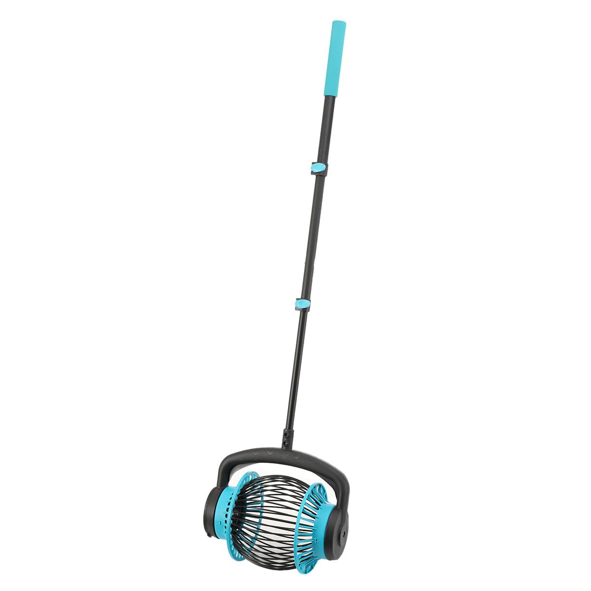 Rollsammler mit Alu Teleskopstiel, Ausziehbar bis 100 cm - Nusssammler mit Großem Erntekorb - Kugelpflücker Obstsammler Erntemaschine für Äpfel Birnen Kastanien Obst Nüsse Tennisball Golfball
