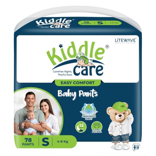 Image of Easy Comfort Baby Diaper Pants | Small (S) | 4-8 Kg | 78 Pieces | Up to 12 Hours Protection, Prevents Leakage, Wetness Indicator Breathable Comfy Fit Keeps Baby Dry All Day