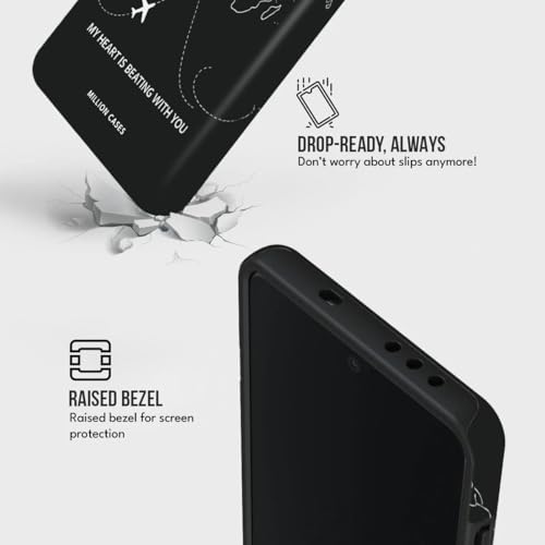 Image of MILLION CASES Back Cover Case for OnePlus 12 Scratch Resistant Anti-Slip Polycarbonate Shockproof Protective Durable Connected Skies Crystal Case for Men & Boys(Midnight Black)