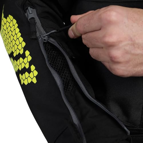 Image of Royal Enfield Crossroader Print Option| Knox CE Level 2 Protectors- Shoulders & Elbow | Ergo Protech Armours CE Level 1- Chest | CE Level 2 At Back For Excellent Impact Protection | NEON M