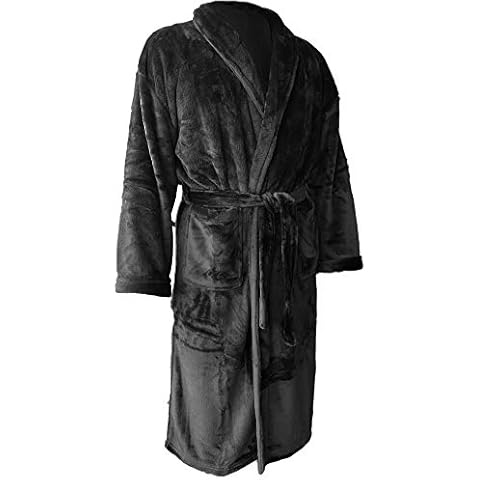 HOMELEVEL Flanell Übergrößen Bademantel Unisex Cover