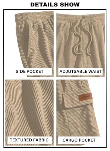 Image of SMOWKLY Authentics Classic Men's Polycotton Ribbed Cargo Stretch Shorts |Half Pant with Drawstring & 4 Pockets | Lightweight & Quick Dry | Men Shorts Casual |Summer Shorts Pant for Men