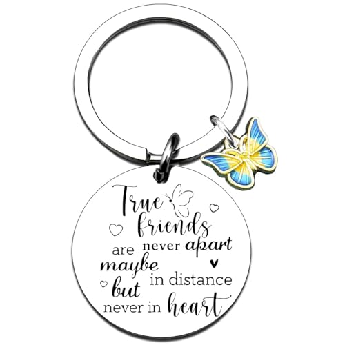WXCATIM Friends Keychain Friendship Gifts For Women Bff Bestie Best Friend Birthday Gifts for Women Long Distance Gift For Woman Friend Female Best Friends Birthday Christmas Gift Small