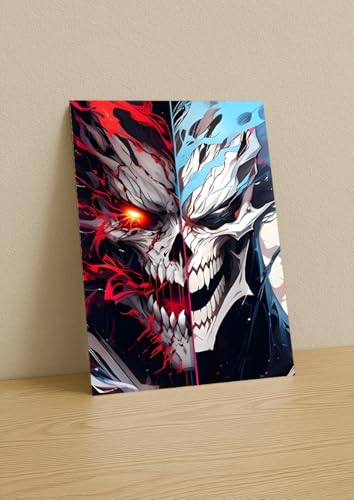 Image of NIJUKA Anime Printed A4 Size Metal sheet Poster For Home And Room Decoration | For Anime Art Fans Boys And Girls (Kaiju Murge Power)