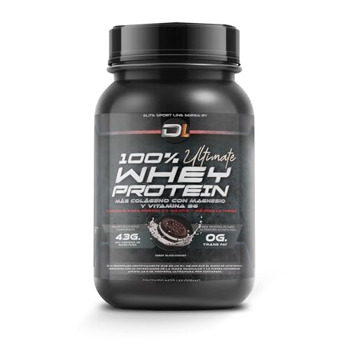 Whey Protein | Proteína en Polvo con Colágeno, Magnesio y Aminoácidos | Aumenta la masa muscular | Apoya el desarrollo y la recuperación muscular | Proteína fácil de digerir | Sabor Galleta 1kg
