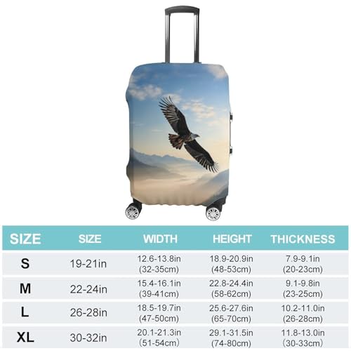 Eagle Mountains Luggage Cover Personalization Suitcase Covers Protector Elastic Washable Baggage Cover Anti-Scratch For Traveling, Aircraft Consignment M2