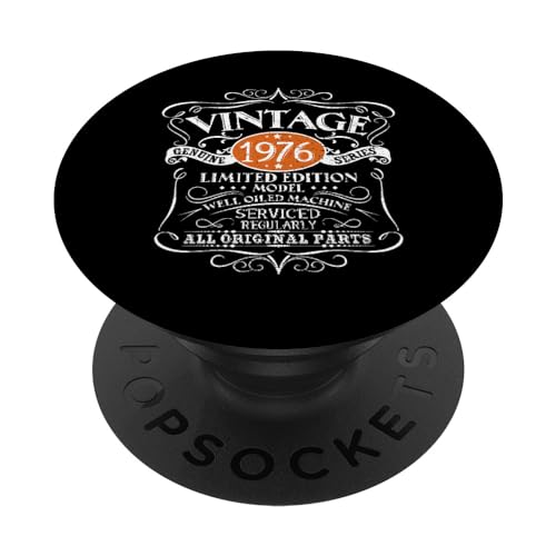 Vintage 1976 46 regalo de cumpleaños hombres mujeres diseño original PopSockets PopGrip Intercambiable