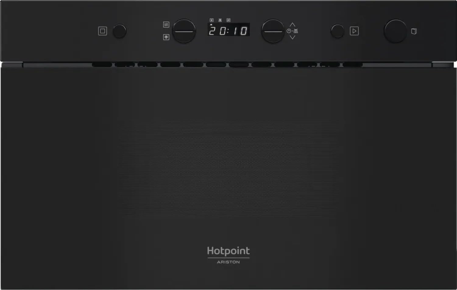 Hotpoint - HAMK11B Micro-ondes Encastrable 22L - Technologie Multiwave 3D, Gril Autonettoyant - Écran LCD Tactile et Sécurité Enfants - H 38,2 x L 59,5 x P 32 cm - Noir