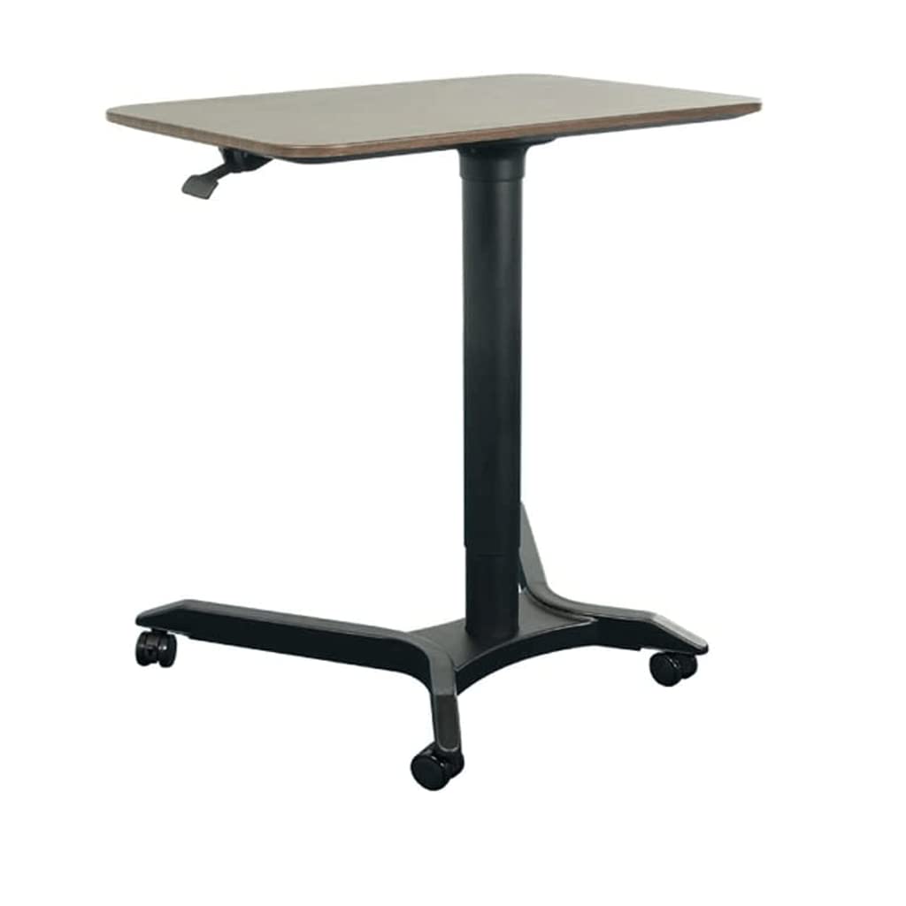 MYUYEE Overbed Table Adjustable Overbed Bedside Table With Hidden Casters Mobile Laptop Computer Standing Desk Cart With Tray For Home Use,F,27.4 43.1In (D-27.4 43.1In)