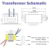 24V/10W AC/AC Power Transformer, Input 120V/60HZ Single-Phase Transformer, Applicable to Stage Lighting, Audio Equipment, Small Power Supply K-030, Rv Emergency Lighting, etc.