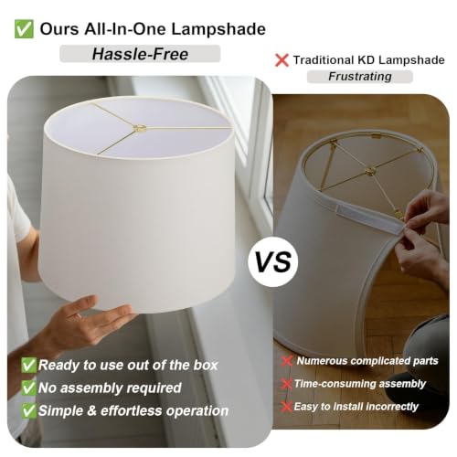 Image of 24.5 inch Ceramic Rustic Lamp for Living Room with Pre-Attached Shade | Single Gray Bedside Lamps, Hand-Textured Farmhouse Vintage Table Lamps for Bedroom Nightstands, End Table Home Decor,5FT Cord