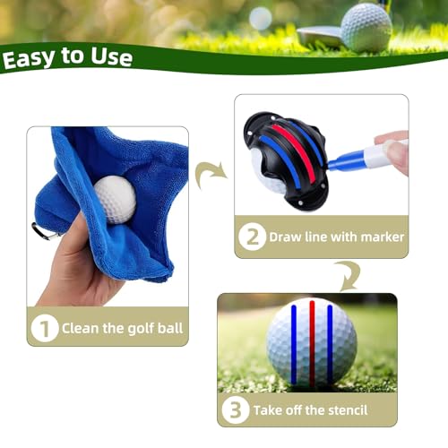 Golf Ball Marker Set with Carry Case
