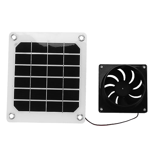 Ventilateur d'Extraction Solaire 20W Compact Portable Économe pour Aération de Cabane et Poulailler - 6