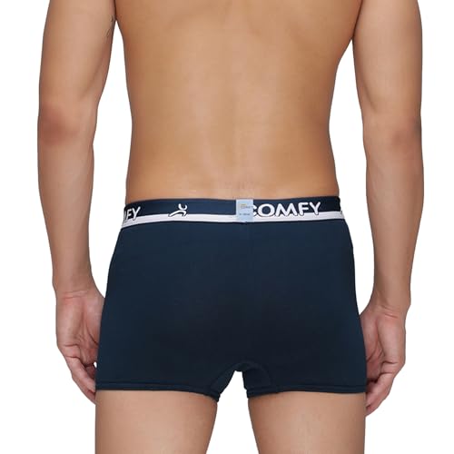 Image of Amul Comfy Men's Trunk Underwear | Soft Outer Elastic | Soft Waistband | Breathable Comfortable Innerwear | Pack of 2 | Color May Vary