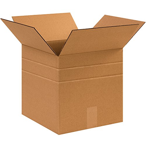 BOX USA Shipping Boxes Multi-Depth 12"L x 12"W x 12"H, 25-Pack | Corrugated Cardboard Box for Packing, Moving and Storage