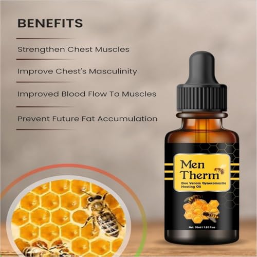 Image of Men Therm Bee Venom Heating Oil for Men 30ml each ((PACK OF 1))