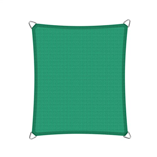 Image of HIPPO Shade Sail 12 Feet X 16 Feet Sun Shade 85% UV Block for Canopy Cover, Outdoor Patio, Garden, Pergola, Balcony Tent (Green)