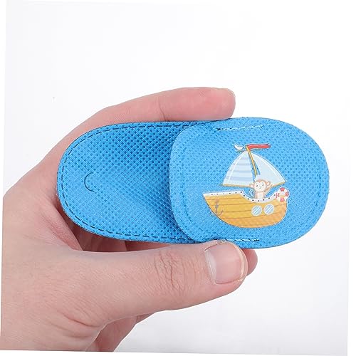 FRCOLOR 12Pcs Máscara De Olho De Treinamento Para Crianças Capa De Óculos De Tecido Respirável