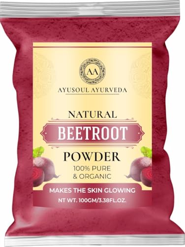 Image of Natural Face Pack Powder for Glowing Skin | Herbal Face Mask Powder for Deep Cleansing, Skin Brightening & Healthy Looking Skin (Beetroot Powder)