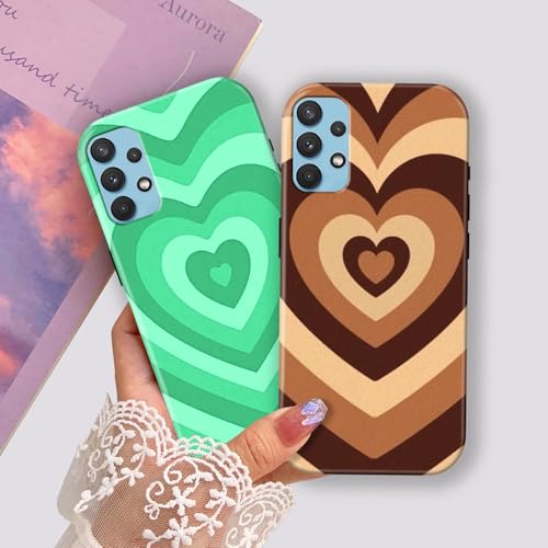 Image of COLORflow Back Cover Compatible With Samsung Galaxy A52 / A52s 5G | Choco Heart Color Customized | Glossy Armoured Bumper With Camera Protection Back Cover Compatible With Samsung Galaxy A52 / A52s 5G