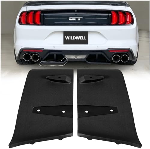 Amazon.com: WildWell Mustang Rear Diffuser Valance Aero Foil Kit for ...