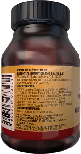 Vitamínicos, vitaminas chinas ginseng Marca Essential Nutrition (2)