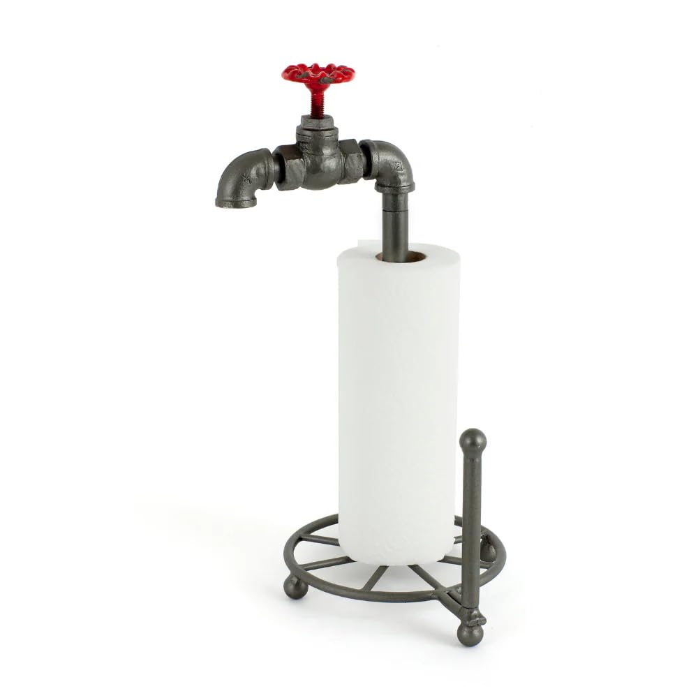 Balvi Tissue holder Pipeline shaped pipe tap industrial style Iron. kitchen roll holders 39x22, 5x18,