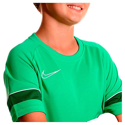 Nike Kinder Dri-fit Academy 21 Shirt, Light Green Spark/White/Pine Green/White, 14 Jahre EU