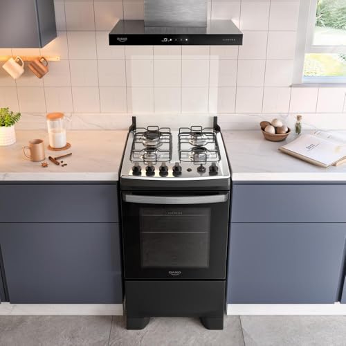 Fogão 4 Bocas Dako Supreme Mesa de Inox e Timer Bivolt