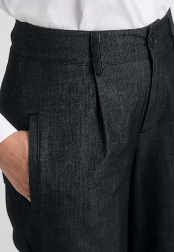 Jessica London Women's Plus Size Slubbed Denim Trouser4