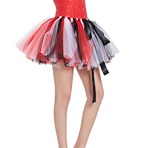 Falda de puerta para mujer, color rosa, bikini TUTUTU, falda tejida a mano, falda de princesa, falda de playa, plisada, fiesta, disfraz, longitud 40 cm, cintura, Negro , Talla única