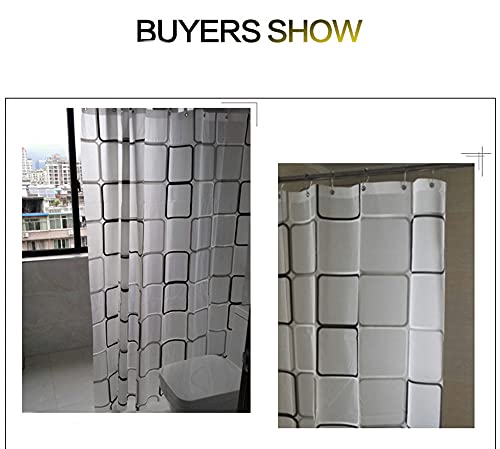 Xigui Modern Bathroom Shower Curtain, Waterproof Peva Plastic Sea Shell Shower Curtain Liner With Hooks Shower Curtain Liner 59 X79 In,13 Hooks Set #TOP3