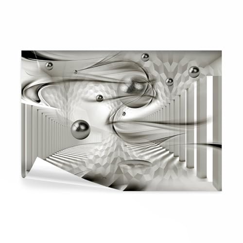 decomonkey Fototapete Abstrakt 400x280 cm XL Design Tapete Fototapeten Vlies Tapeten Wandtapete Vliestapete moderne Wandbild Wand Schlafzimmer Wohnzimmer 3d Effekt Architektur Kugeln