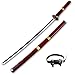 One Piece Roronoa Zoro COS Espada de madera Ninja Blade Armas Modelo de utilería con cinturón Anime Lovers Katanas Props Juguetes ABS decorativos para adultos （100cm / 39in）