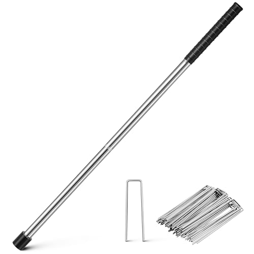 Enhon 46 Inch Landscape Staples Driver Kit with 6