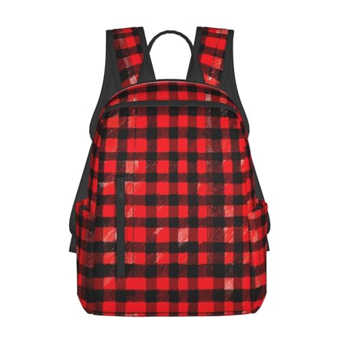 Sac à dos à carreaux idéal pour le travail et les voyages de weekend