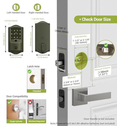 Smart Biometric Front Door Lock with Camera