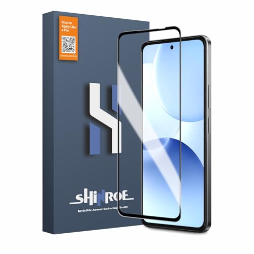 Image of Tempered Glass for Realme P4X - Military Grade 9H Screen Guard, Anti-Scratch, Shatterproof, Edge to Edge Full Coverage - Black Border