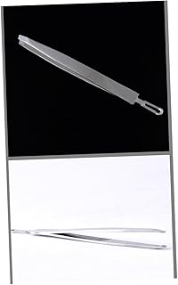 Elegante juego de pinzas de cejas de acero in...