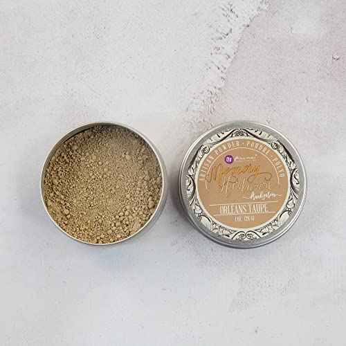 Prima Marketing Memory Hardware Artisan Powder Orleans Taupe 1Oz (28G) Journal Scrapbook Supplies Material for Craft Notebooks Decoupage