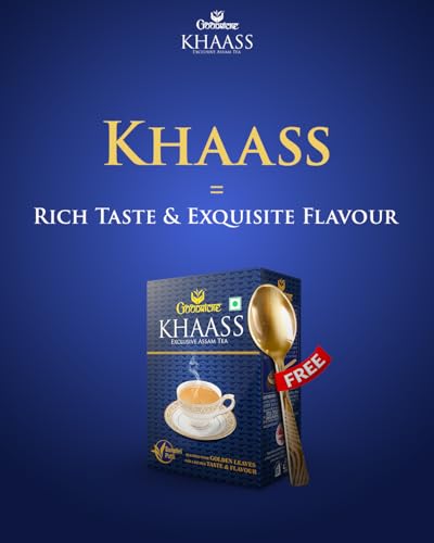 Image of Goodricke Khaass Assam Tea - 250gm (Pack of 1) with Free Spoon(Rose Gold Color) | Milk Tea with Rich Taste Flavor and Irresistable Aroma